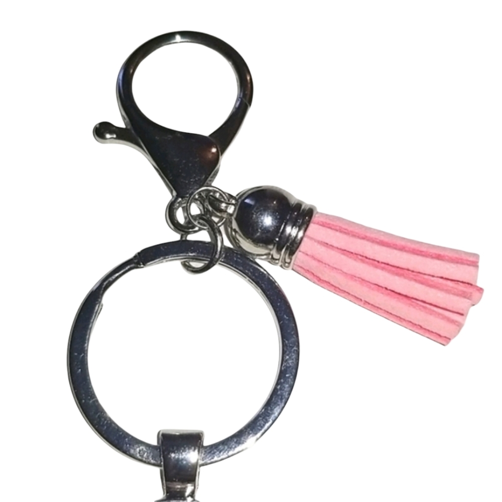 Handcrafted Mickey & Minnie Keychain - Picture 3 of 5